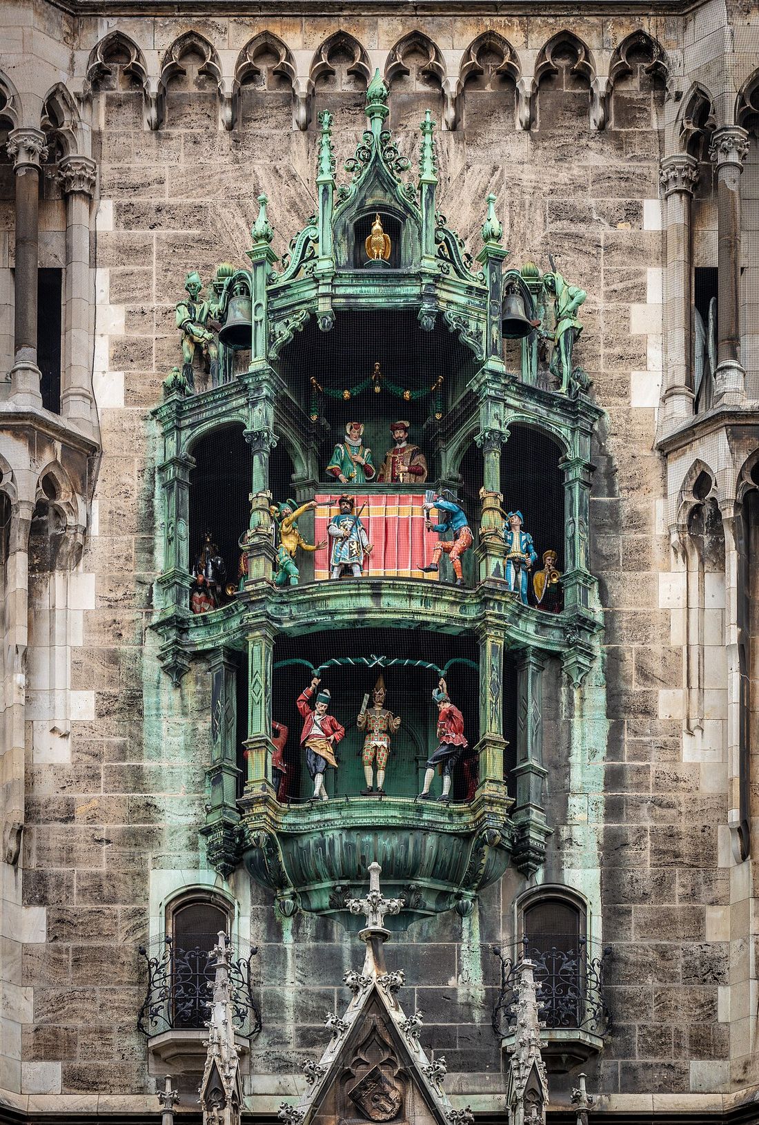 Das Neue Rathaus am Marienplatz in München