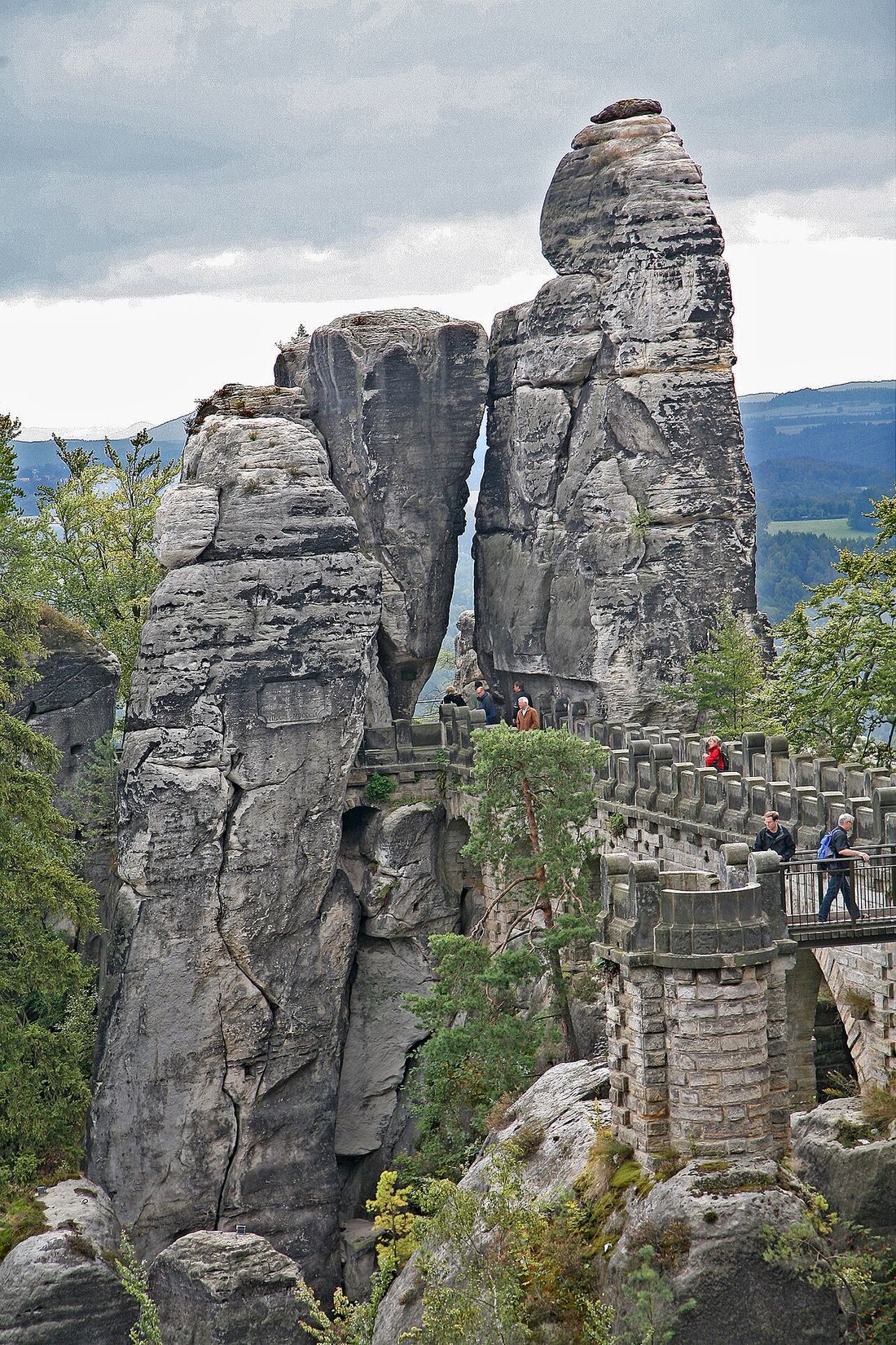 Die Basteibrücke in der Sächsischen Schweiz