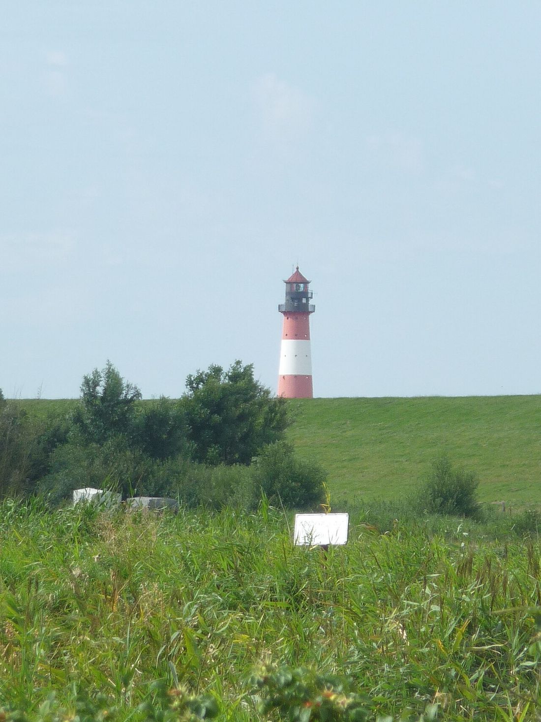 Der Leuchtturm Westerhever an der Nordsee